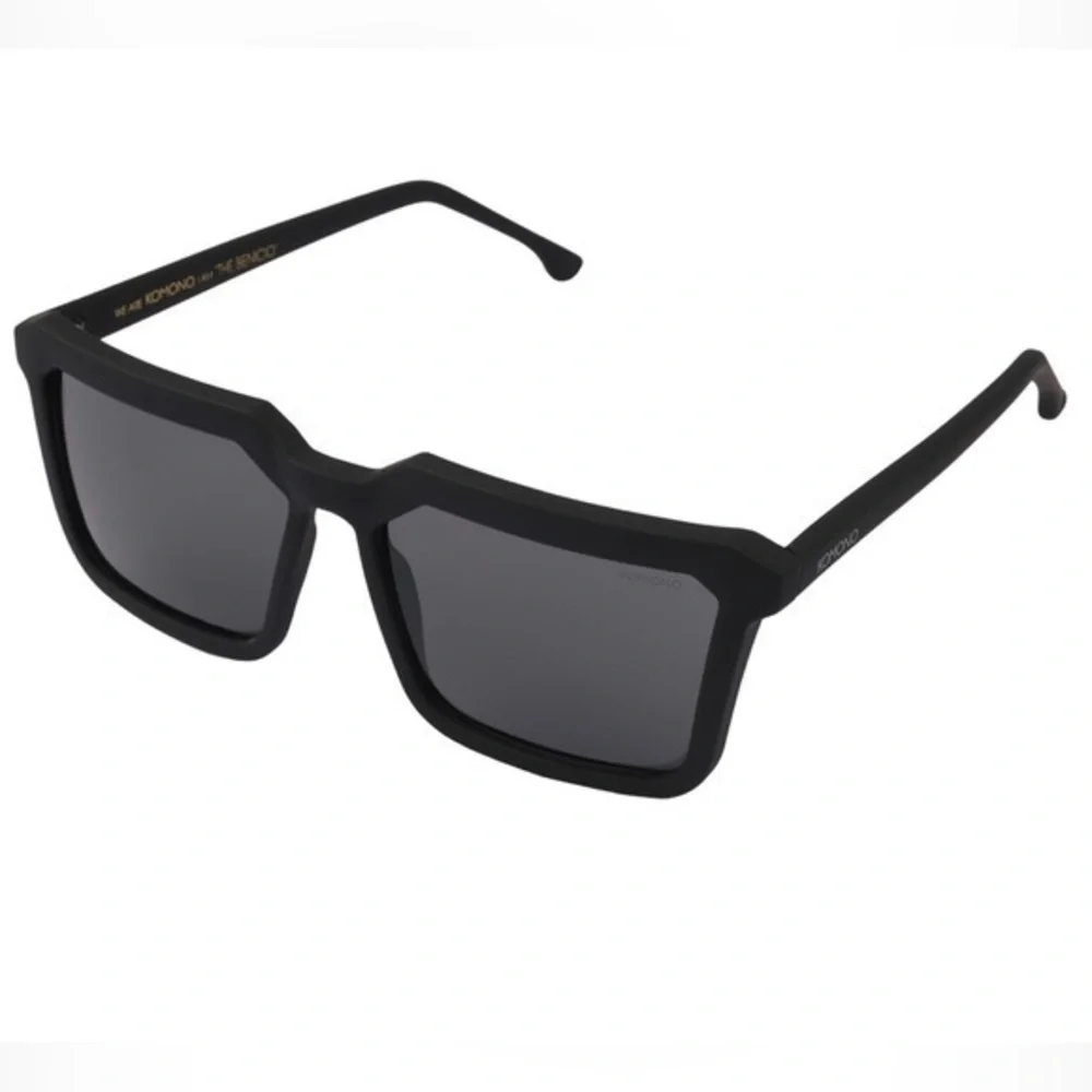 KOMONO Sunglasses Benicio Black Rubber NEW